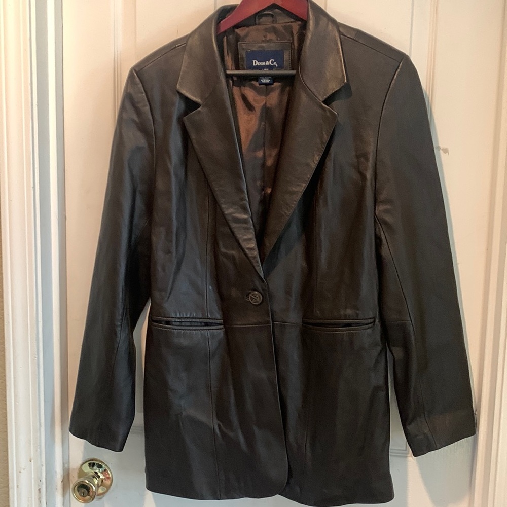 Denim & Co. Leather Jacket